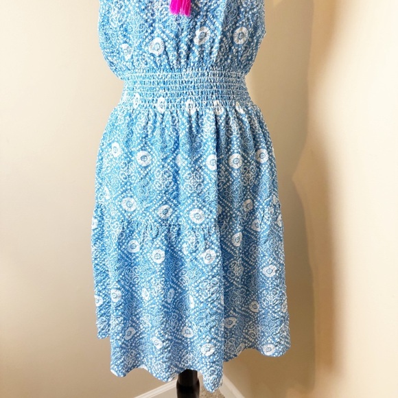 THML Nora Smocked Waist Print Dress M - Picture 7 of 15